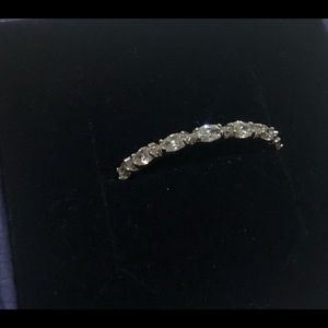 SWAROVSKI VITTORE MARQUISE RING, WHITE, RHODIUM PLATED.